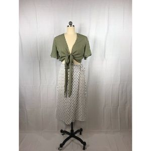 Women’s Ditsy Floral Wrap Midi Skirt